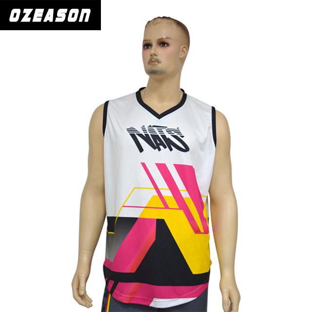 Custom Made Fashion Printing Sublimation Gym Singlet