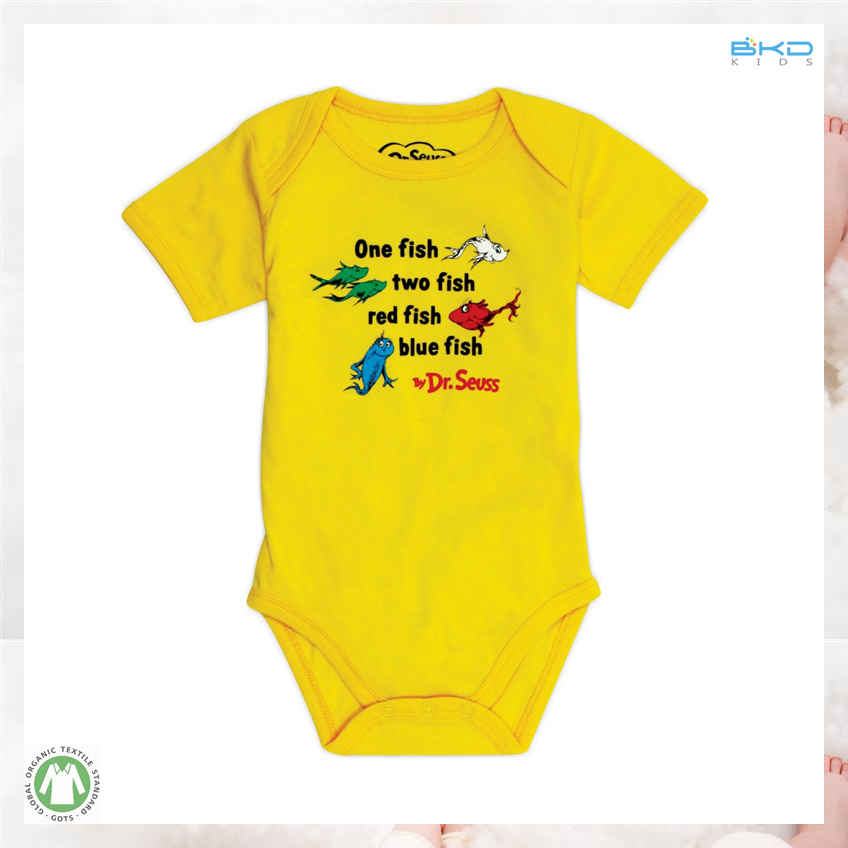 Yellow Color Baby Clothes Custom Size Baby Onesie