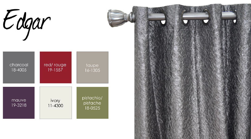 100%Polysilk Crushed Grommet Panel Curtain
