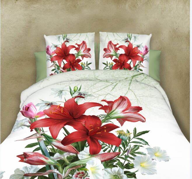 3D Printed Home Textile Polyester Bed Sheet Set