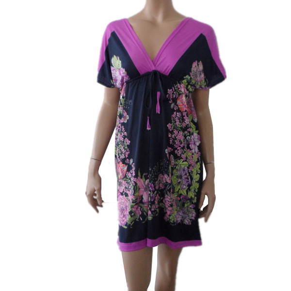 Ladies' Printed DTY Beach Dress