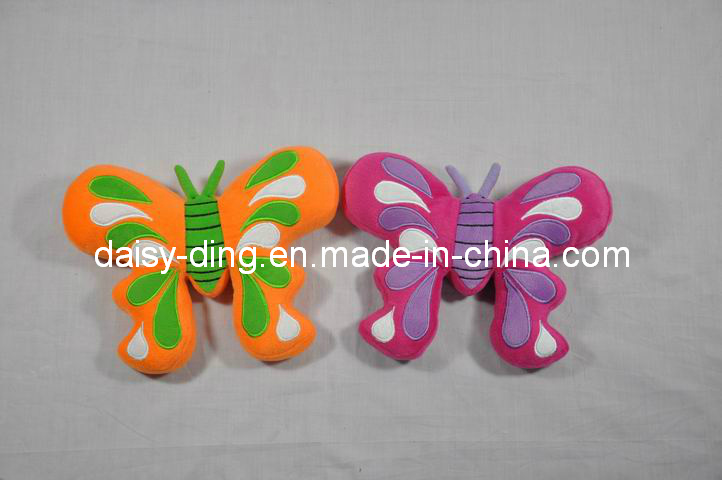 Plush Cute Butterfly Shape Cushion with Good Embroidery