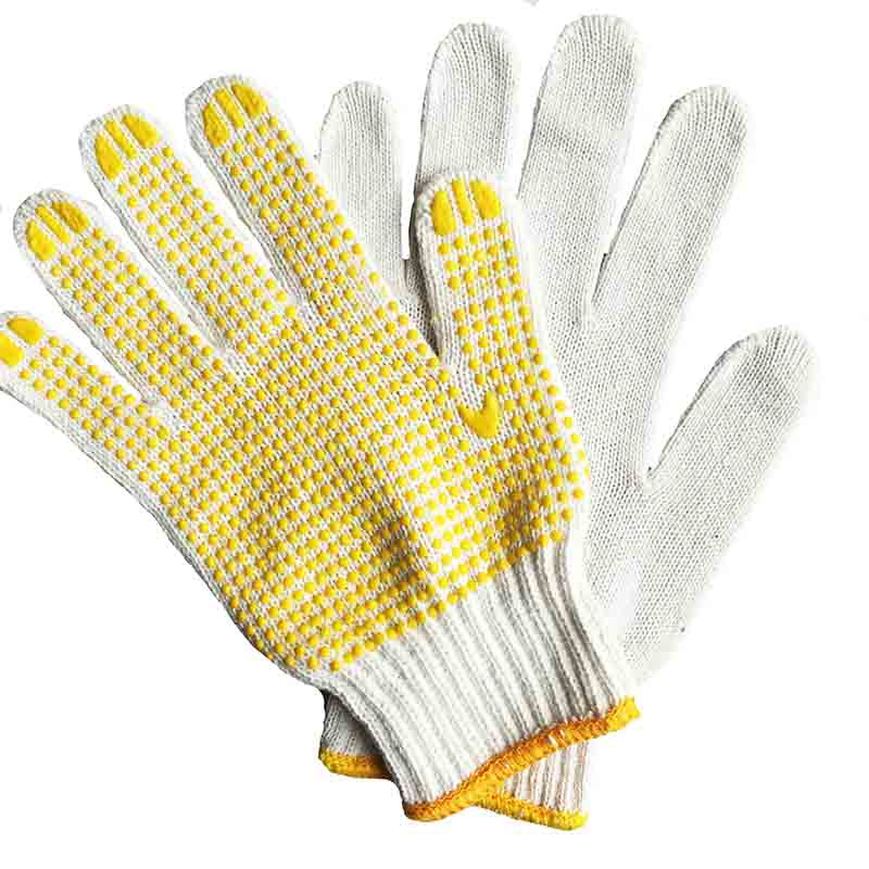 Colored PVC Dotted Working Glove