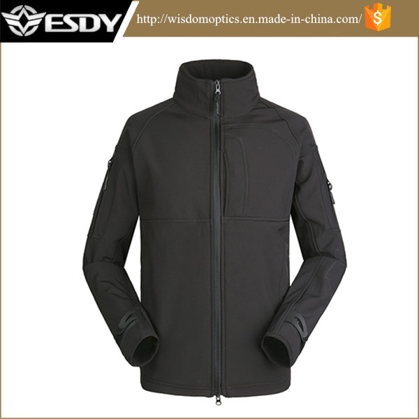 Black Military Softshell Jacket Waterproof Commander Officer Jacket