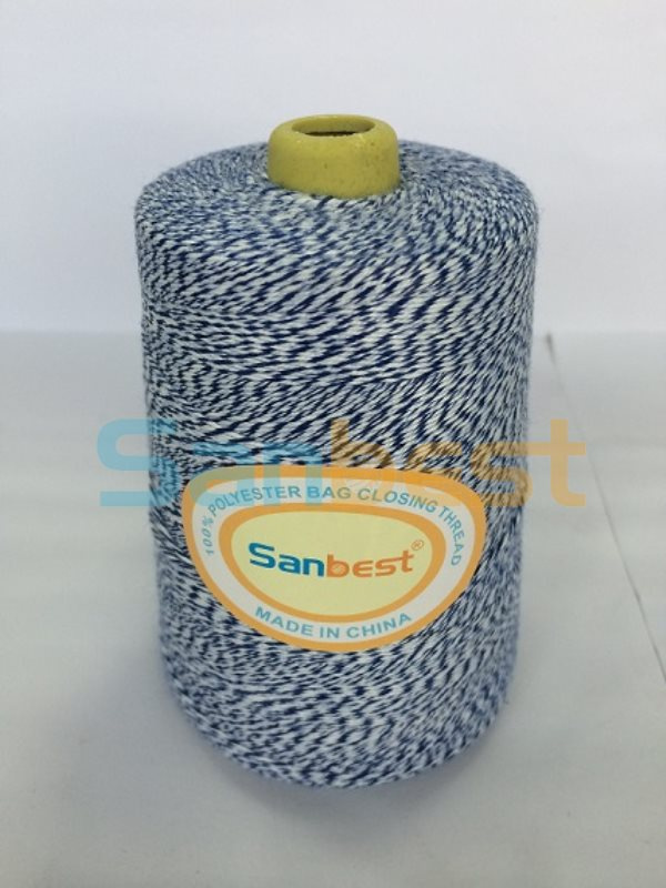 100% Colorful Spun Polyester Bag Closing Thread for Gunny