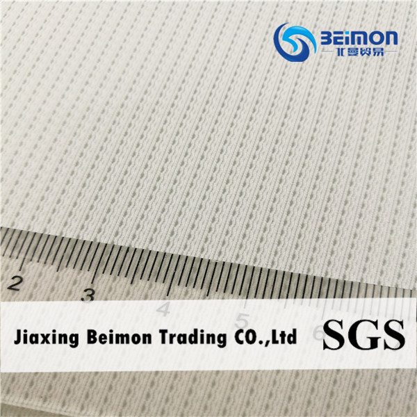 Nylon Spandex, Stripe Stretch Fabric, Micro-Mesh Fabric for Sportswear, Jacquard Decorative Fabric