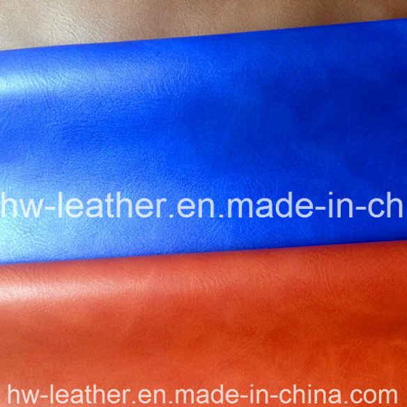 Synthetic PU Leather for Notebook Covers Labels Hw-585