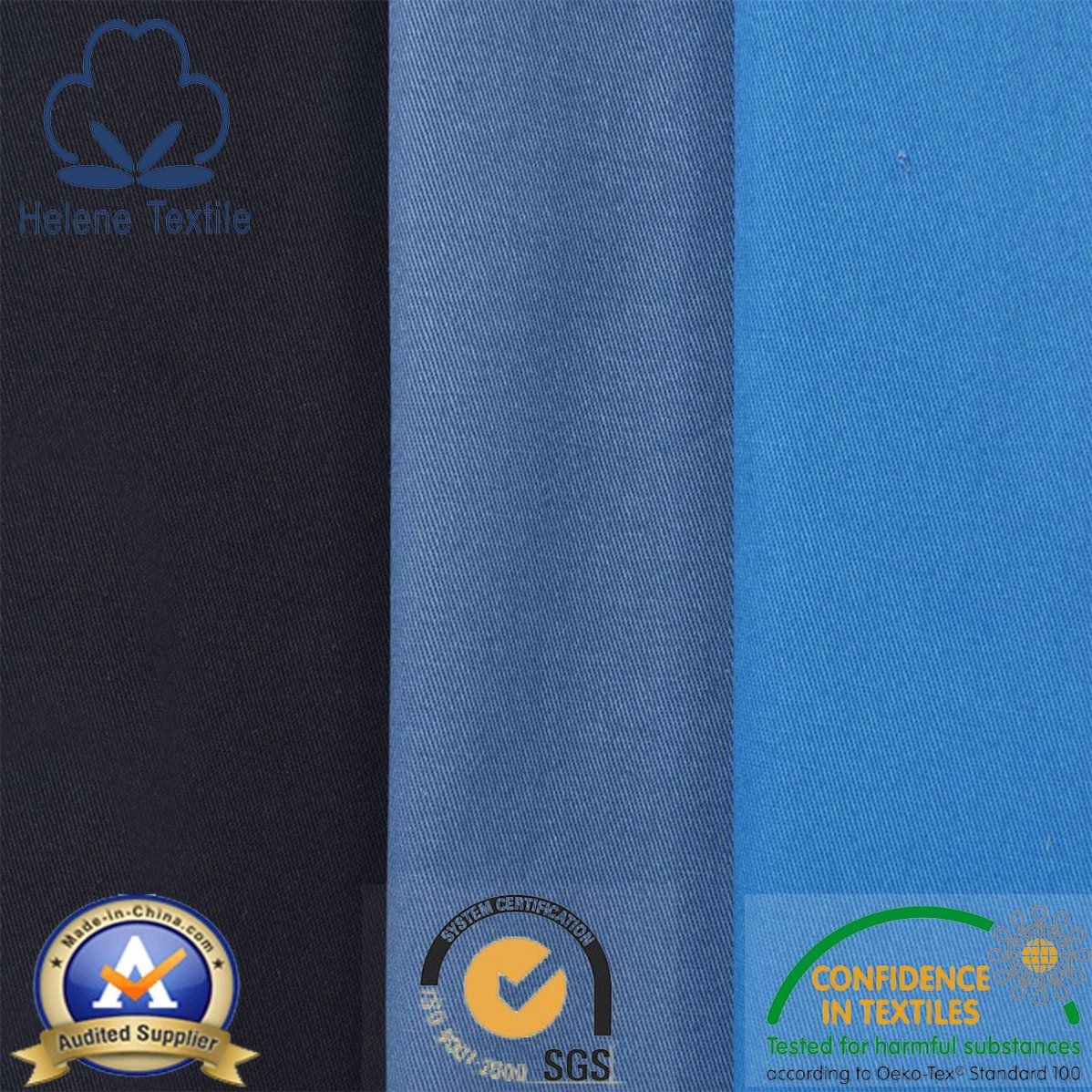 100% Cotton Uniform Fabric with 44