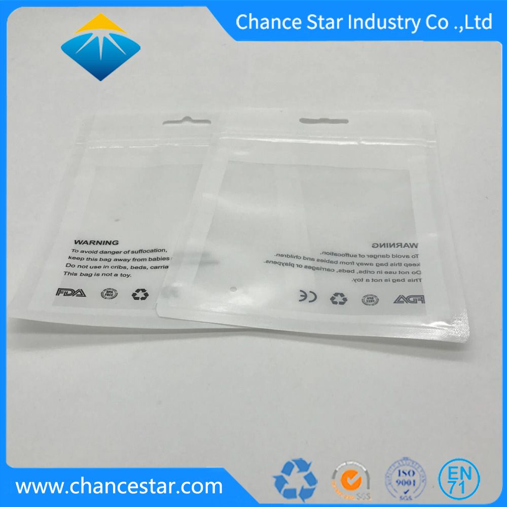 Custom Pearl Film Resealable Plastic Flat Bottom Ziplock Bag