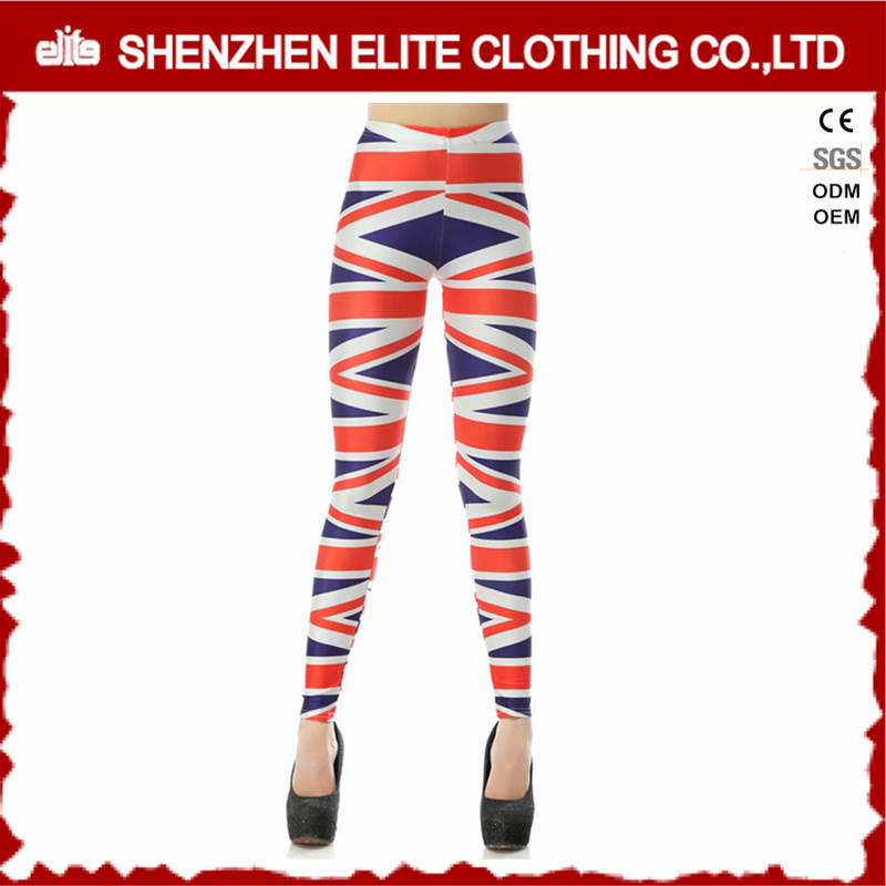 Sublimation 92% Polyester 8% Spandex Leggings 2017 Womens (ELTLGJ-16)