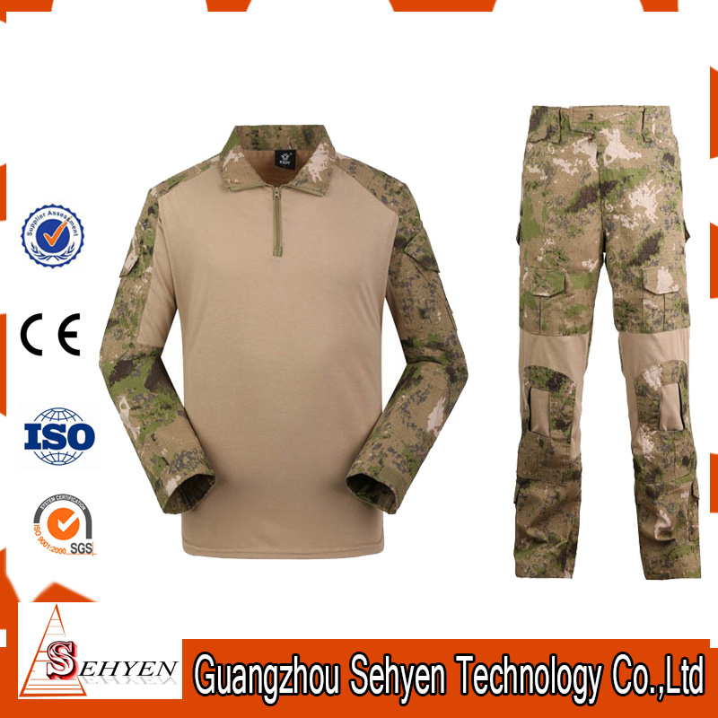 Army Uniform Tactical Frog Suit (Shirt + Pants) with Knee-Pads