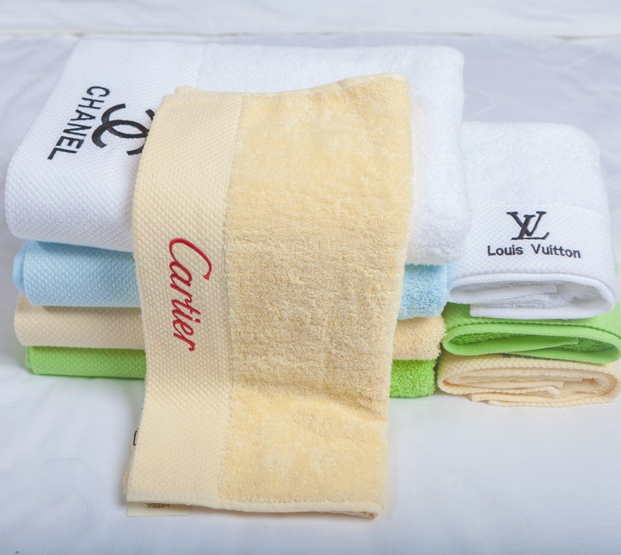 100% Cotton Embroidery Dobby Gift Face Terry Towel for Hotel