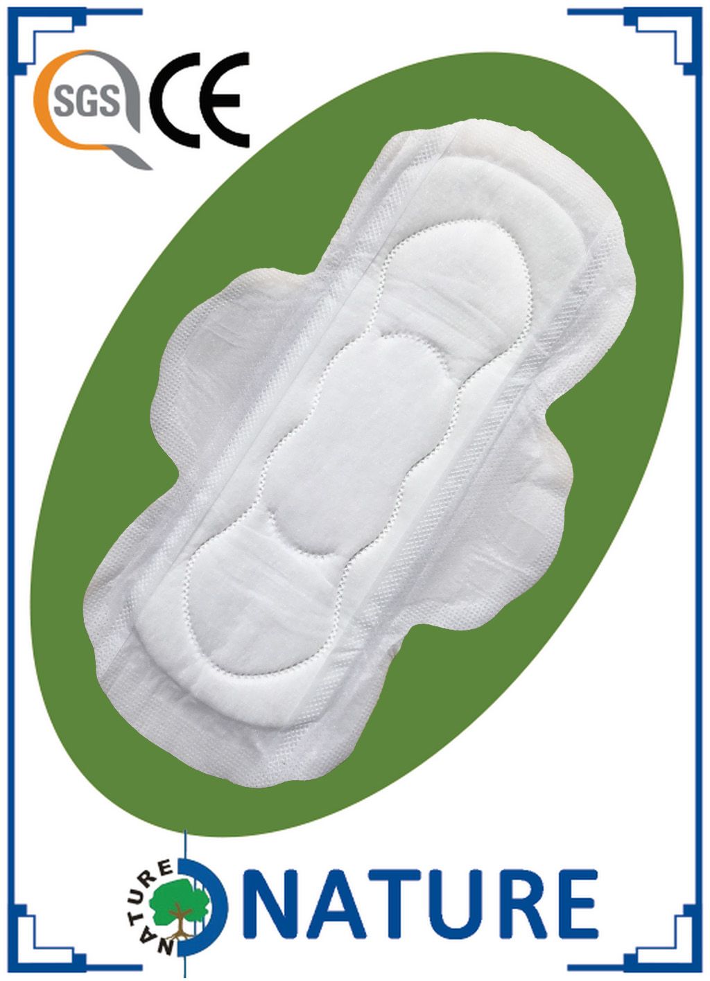 Silk Cotton Sanitary Pads with Ce Certifiction