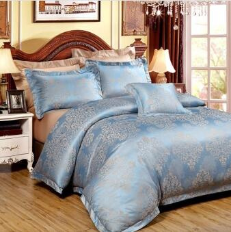 35% Bamboo, 15% Cotton, 50% Polyester Jacquard Bedding Set Yc-Z-68