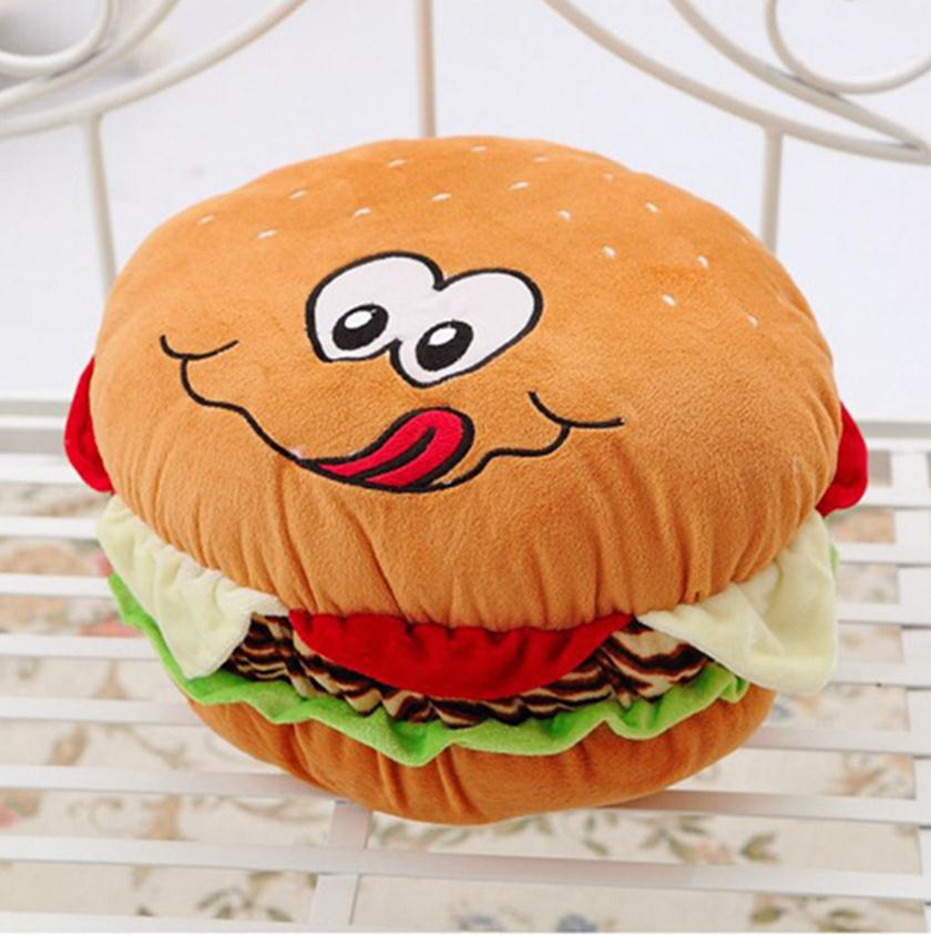 Hamburger Plush Stuffed Pillow Cushion