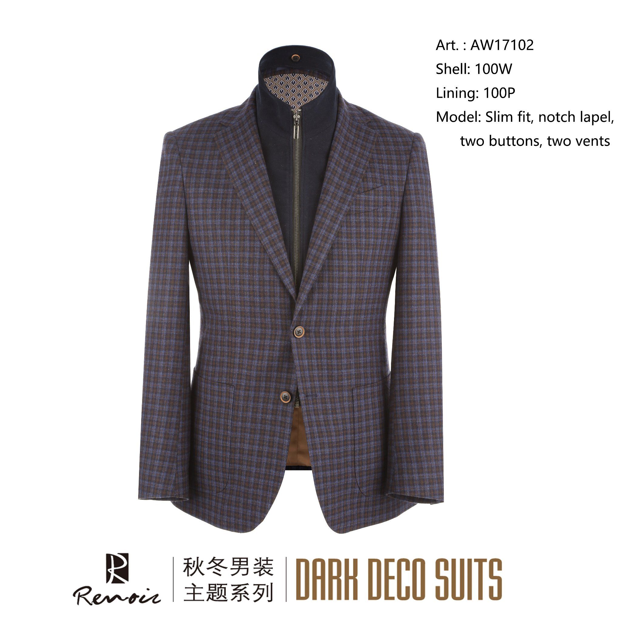 OEM Slim Fit Notch Lapel Men's Blazer