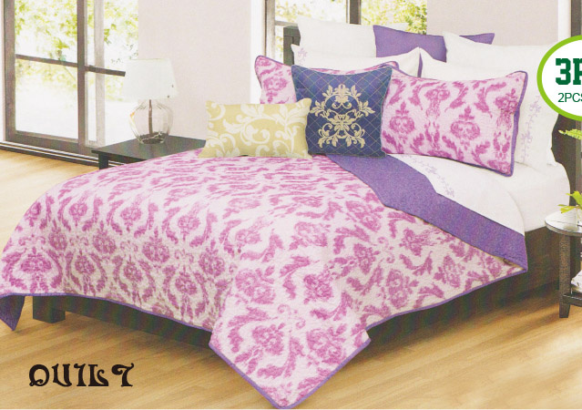 Brushed Microfiber Printed Comforter Set