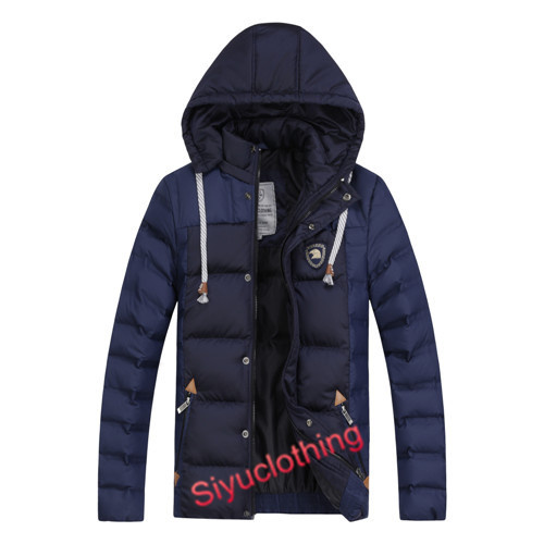 Mens Hoody Dark Color Fashion Popular Down Padding Classical Jacket (F-1630)