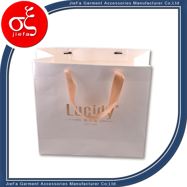 Custom Garment Paper Bag with Ribbon