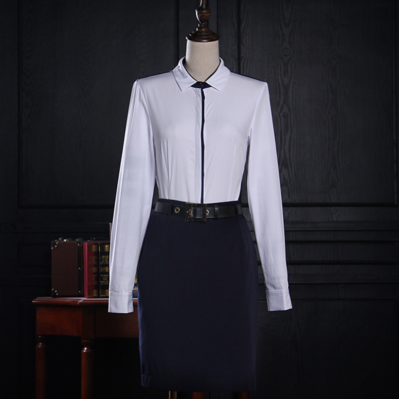 Newest Models Contrast Pictures of Formal Shirts Ladies