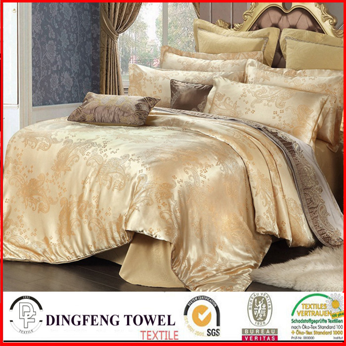 Fashion Poly-Cotton Jacquard Bedding Set Df-C145