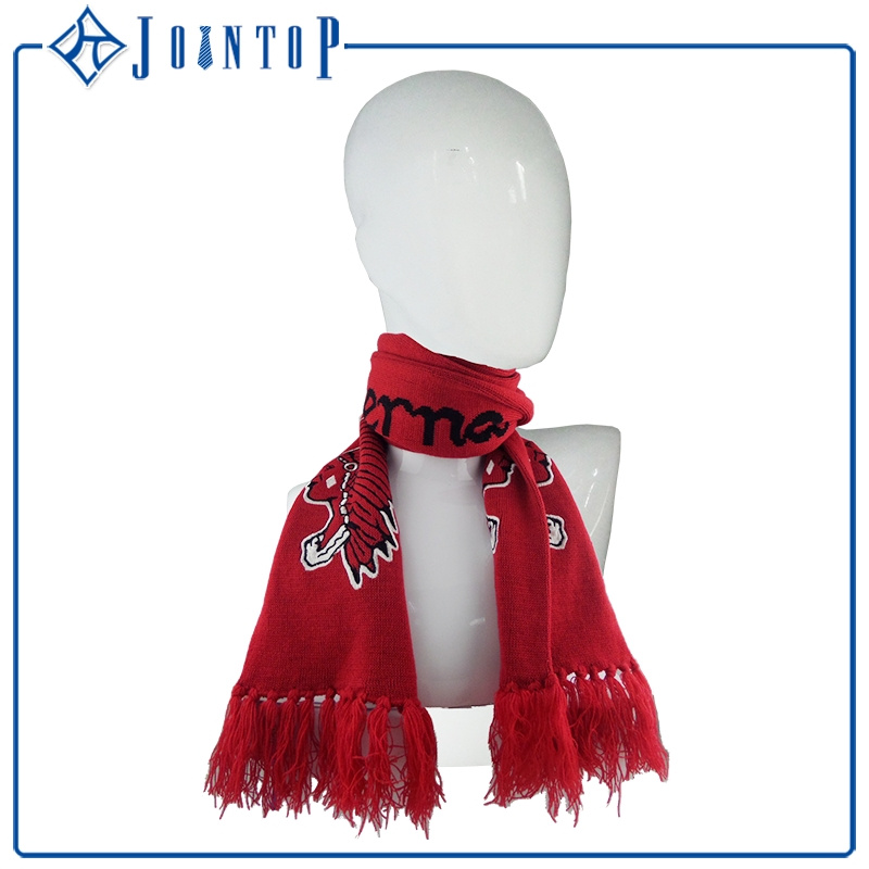 Fashion Lady Knitted Shawl Scarf with Fleece