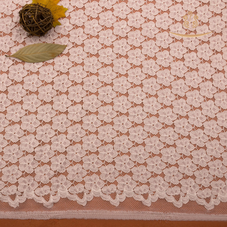 Nylon Elastic Embroidary Lace Fabrics