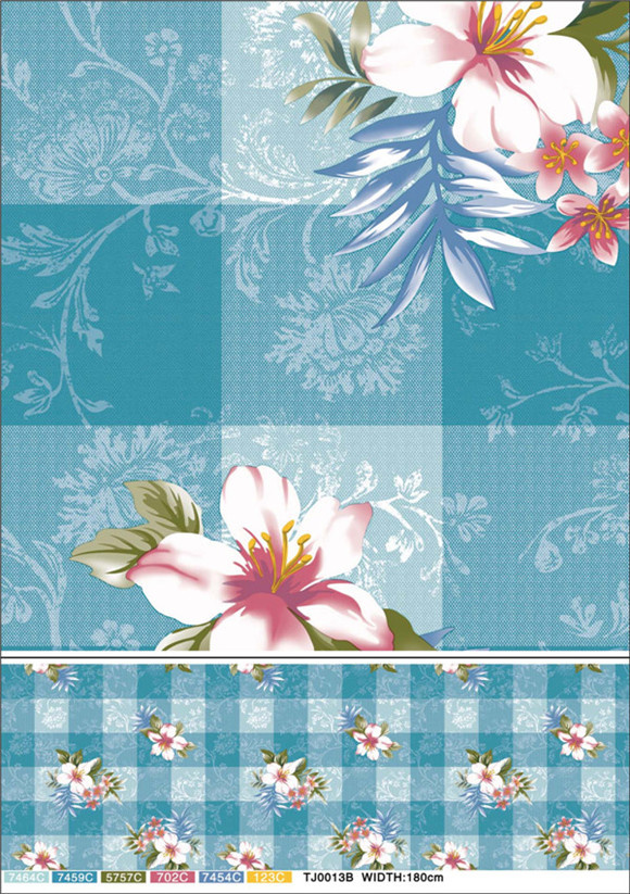 PVC Tablecloth Cheap and Strong LFGB, Oilproof, Waterproof Feature and Wedding, Home, Party, Banquet, Hotel, with Printed Pattern