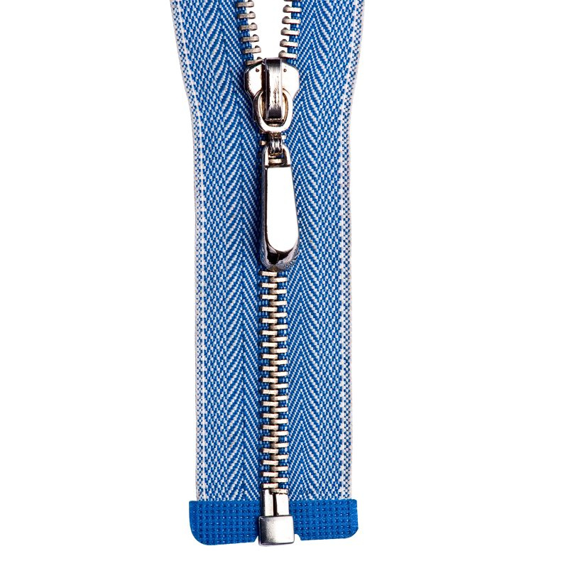 5#Open End Cupronickel Brass Zipper with Jean's Tape