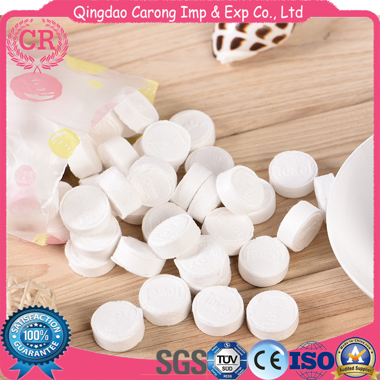 Mini Disposable Magic Compressed Coin Tissue Towel for Travelling