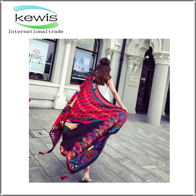 Customized Logo Printed Long Scarf Printing Shawl