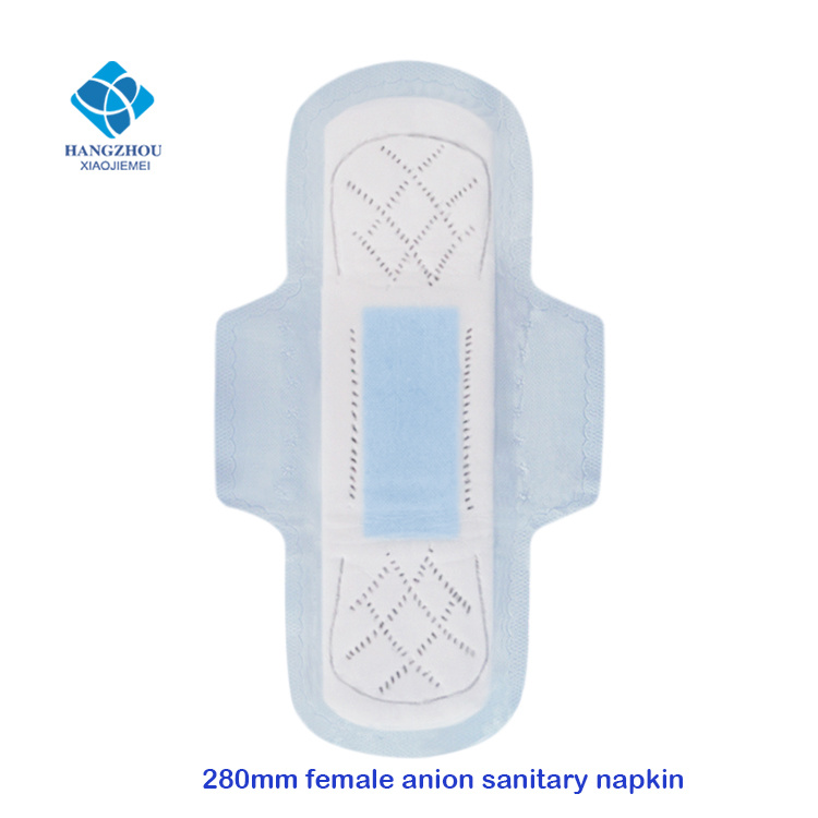 280mm Night Use Negative Ion Ladies Sanitary Pads with Ultra Thin Type