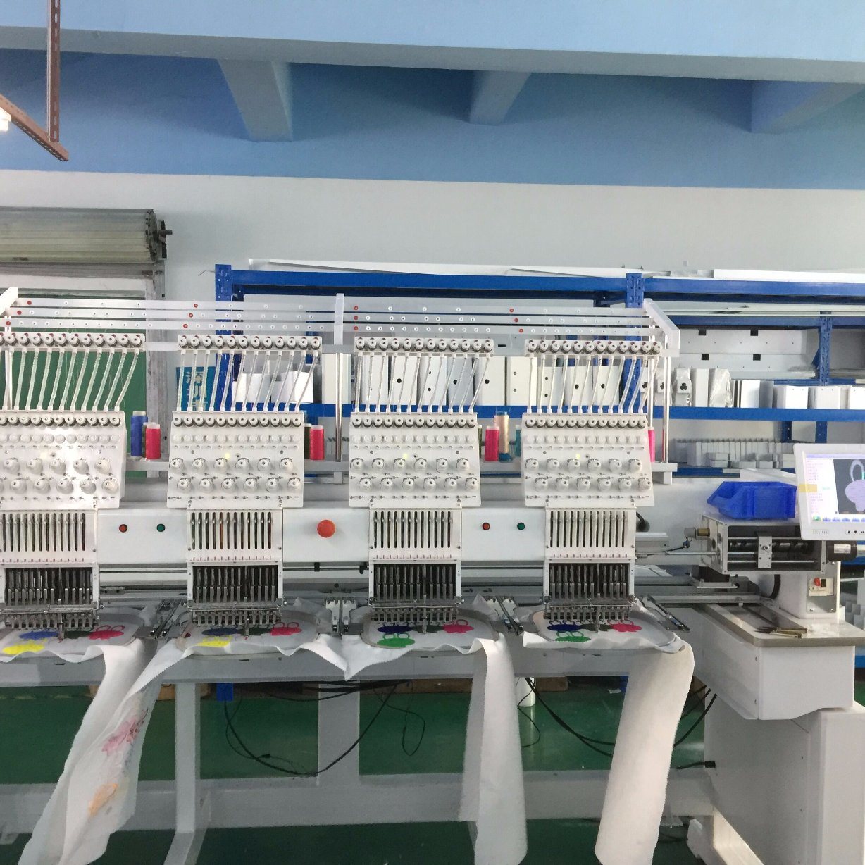 4 Head Commercial Embroidery Machines Come with Digitizing Software Wilcom