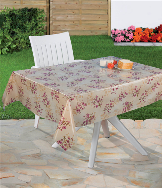 New Design Popular PVC Clear Transparent Printed Tablecloth