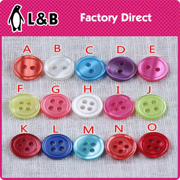 Round Colored Custom Shirt Button