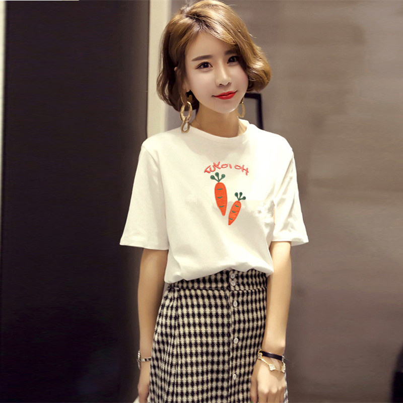 Custom Carrot Printing Cheap Short Sleeve Made in China
