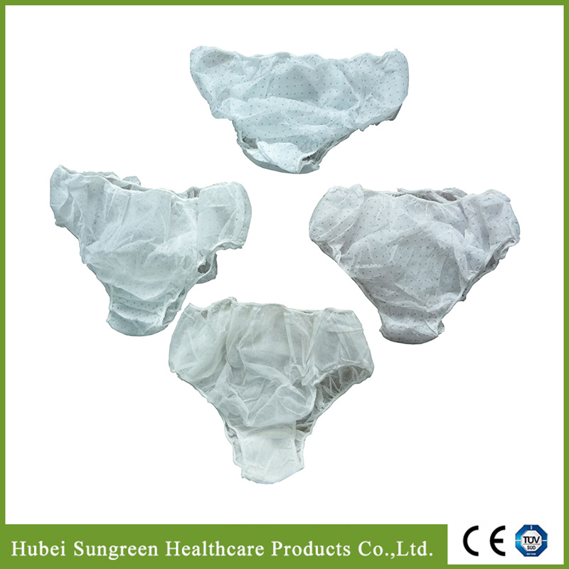 Disposable Lady Panties with Printing for SPA Use