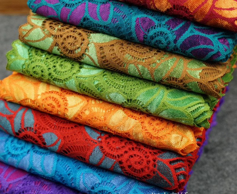 Wholesale 18cm Multiple Color Elastic Lace for DIY