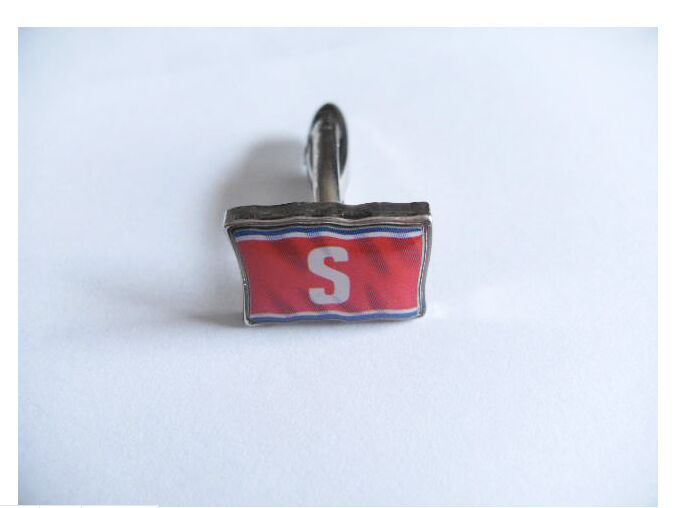 Flag Cufflinks with Letter, Epoxy-Dripping Cufflink (GZHY-XK-004)