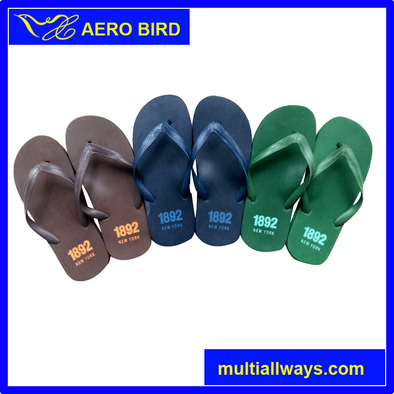 Simple Fashion Tree Color PE Men Slipper Sandal (15I164)