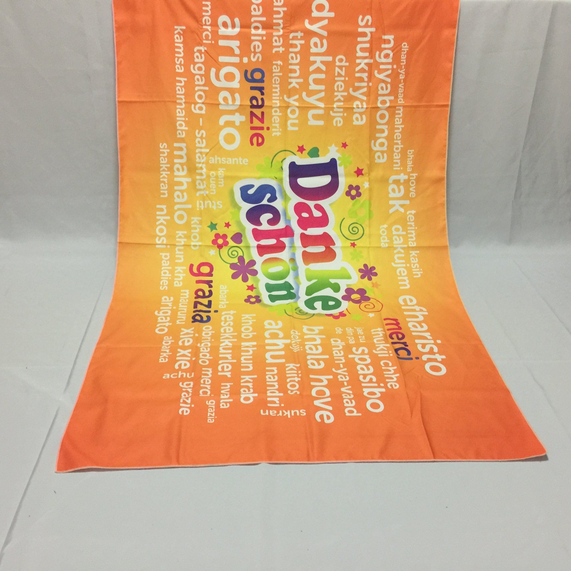 Microfiber Screen Printing Elastic Suede Towel