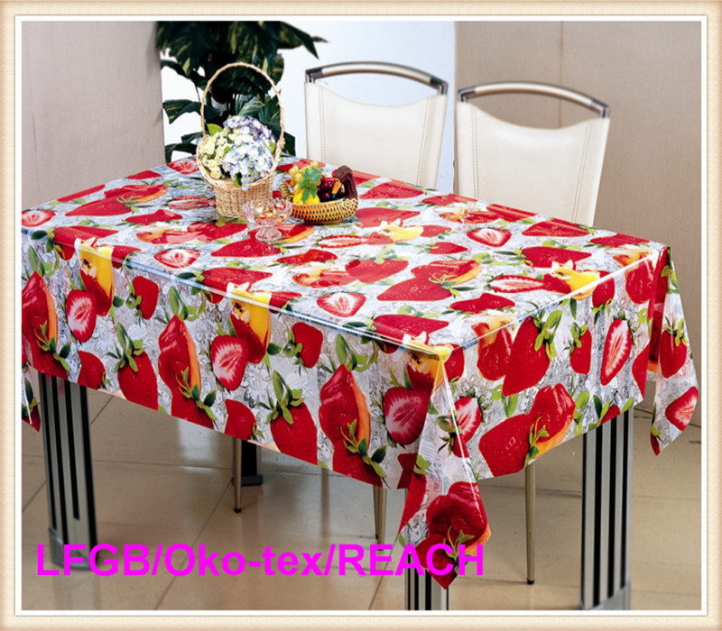 PVC Printed Transparent Table Cloth