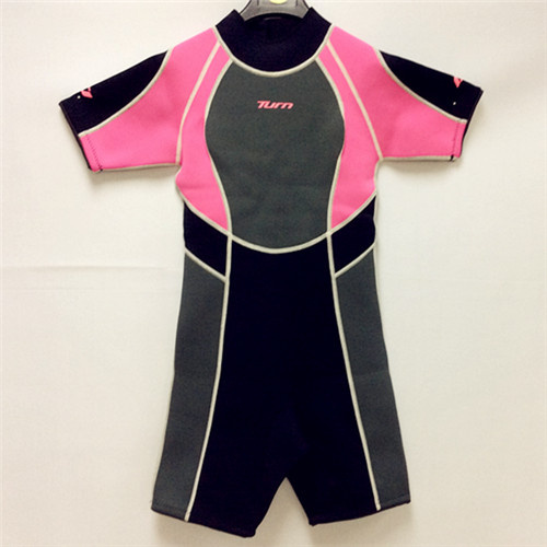 Short Neoprene Surfing Wetsuit with Nylon Fabric (HX15S09)