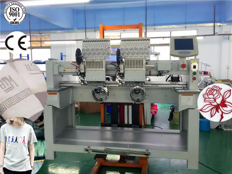 2 Heads T-Shirt Embroidery Machine 9/12 Colors with Ce and SGS Certificate Made in China with Factory Price