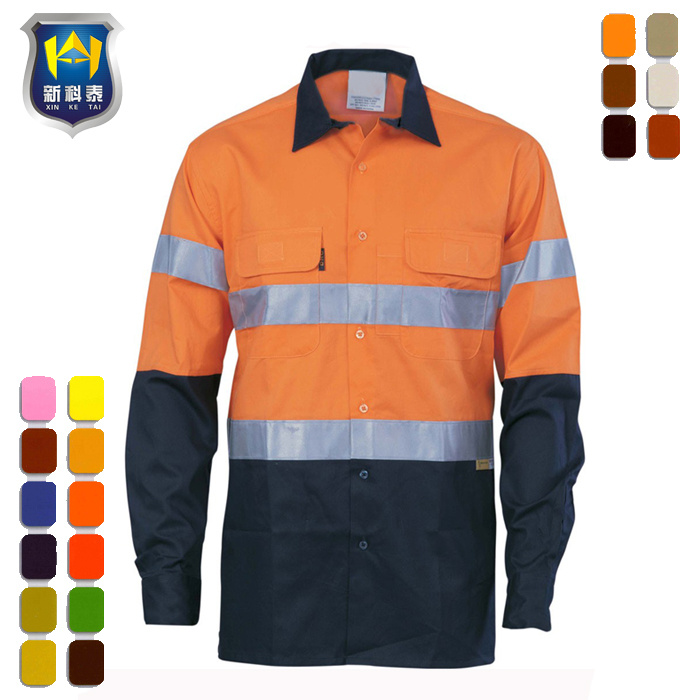 Long Sleeve Work Wear Safety Reflective Shirt