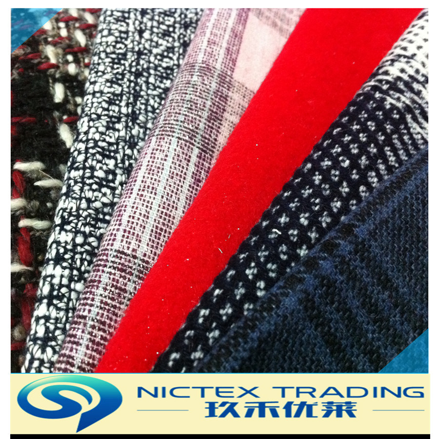 Tweed Wool Fabric Supplier, Woolen Wool Fabric for Overcoat, Woven Wool Fabric, Herringbone Tweed Fabric