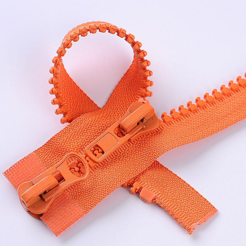 Multi-Purposed Plastic Zipper with Double Head