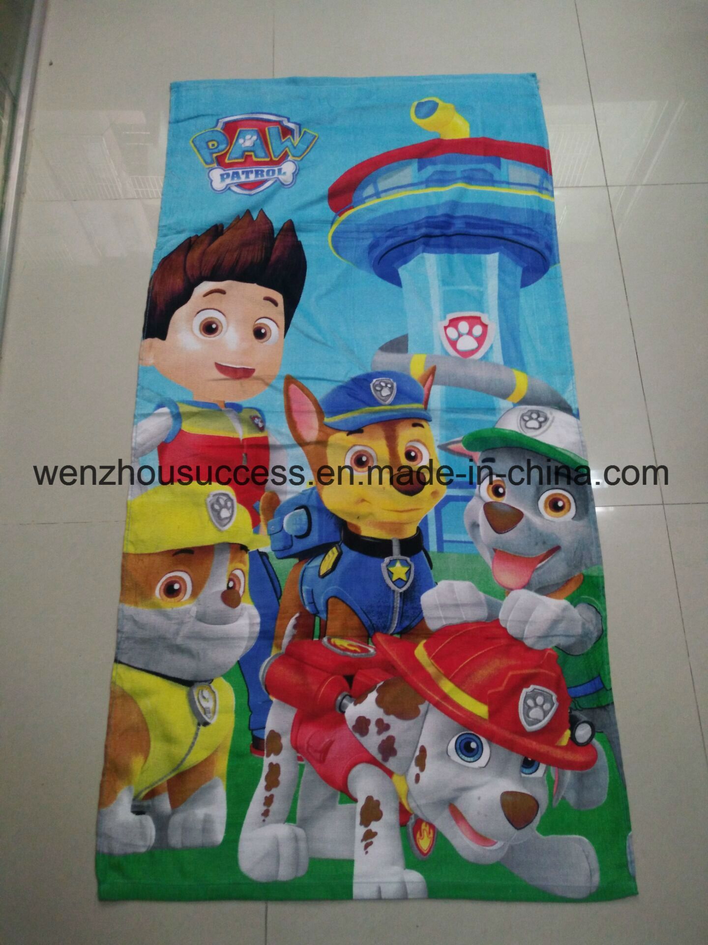 100% Cotton Smooth Velour Foldable Beach Towel