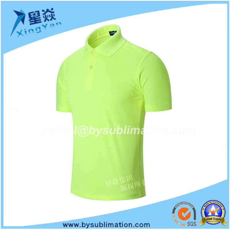 Fluorescent Green Quick Dry Polo T-Shirt for Sale