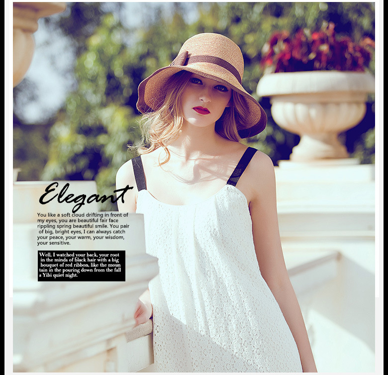 Women's Summer Straw-Weaved Foldable Sun Hat